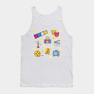 Actor Vision Board Pattern Print Tank Top